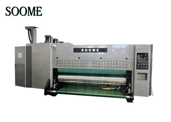 الصندوق المموجة Flexo 1 طابعة ملونة Slotter قطعة الموت لجعل الصندوق بيتزا