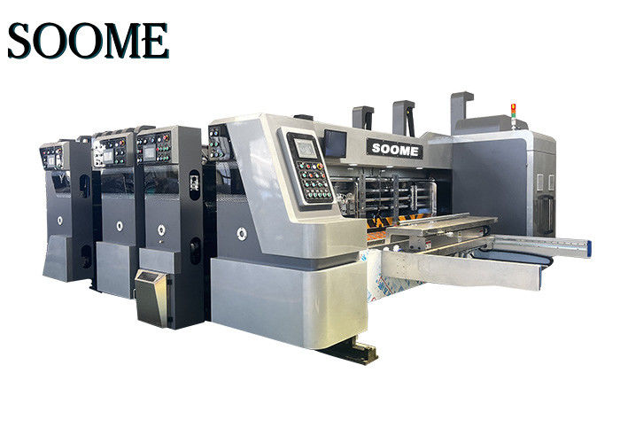 الصندوق المموجة Flexo 1 طابعة ملونة Slotter قطعة الموت لجعل الصندوق بيتزا